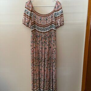 USED} Jodlfl Maxi Dress, Floral Print / Size L (10-12 based on JODIFL SIZE CHART